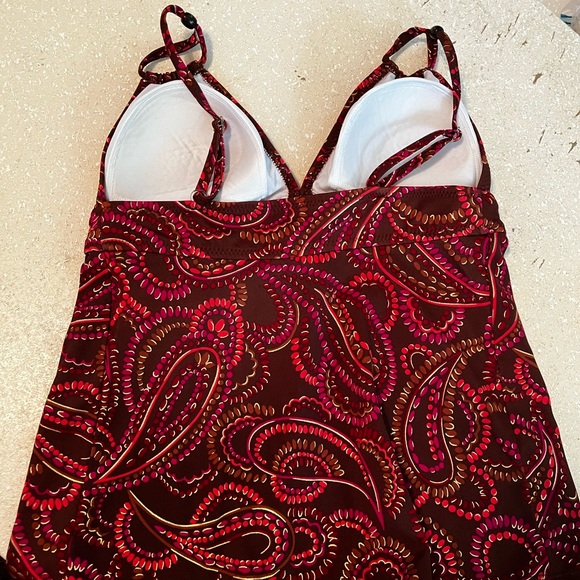 LIZ LANGE Maternity Paisley Print Tankini - Size SMALL - Picture 4 of 8